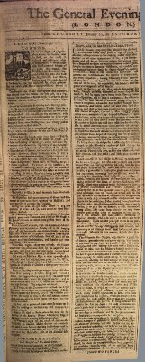 The general evening post Freitag 30. Januar 1761