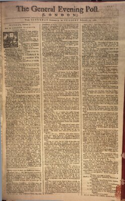 The general evening post Sonntag 8. Februar 1761