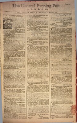 The general evening post Dienstag 24. März 1761