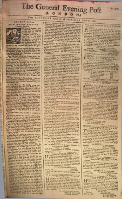 The general evening post Monday 30. March 1761