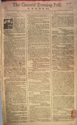 The general evening post Donnerstag 9. April 1761