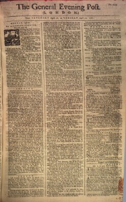 The general evening post Montag 20. April 1761