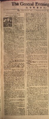 The general evening post Donnerstag 7. Mai 1761