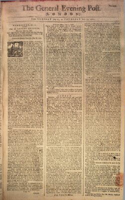 The general evening post Mittwoch 22. Juli 1761