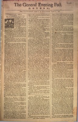 The general evening post Dienstag 11. August 1761