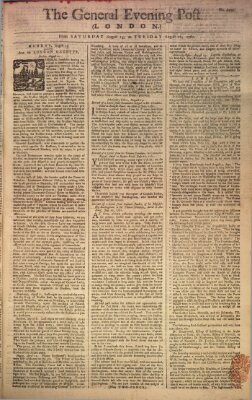 The general evening post Dienstag 18. August 1761