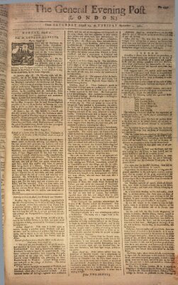 The general evening post Montag 31. August 1761