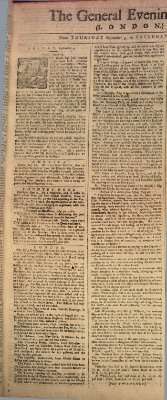 The general evening post Donnerstag 3. September 1761