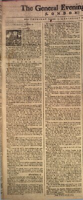 The general evening post Samstag 19. September 1761