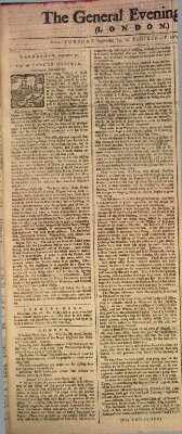 The general evening post Dienstag 29. September 1761