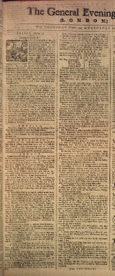 The general evening post Samstag 24. Oktober 1761