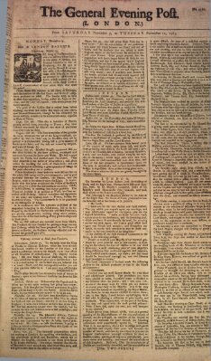 The general evening post Samstag 7. November 1761