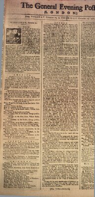 The general evening post Dienstag 10. November 1761