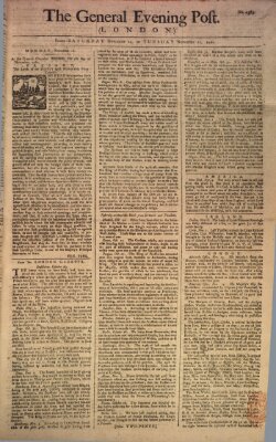 The general evening post Montag 16. November 1761