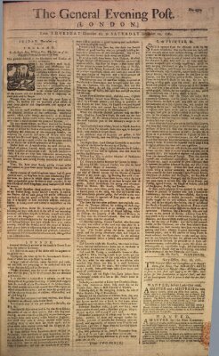 The general evening post Freitag 11. Dezember 1761