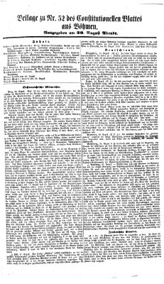 Constitutionelles Blatt aus Böhmen Mittwoch 30. August 1848