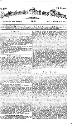 Constitutionelles Blatt aus Böhmen Freitag 24. November 1848