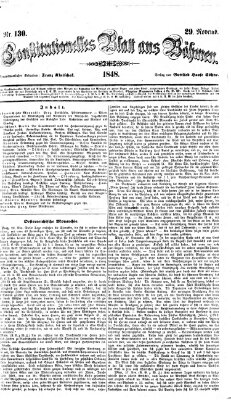 Constitutionelles Blatt aus Böhmen Mittwoch 29. November 1848