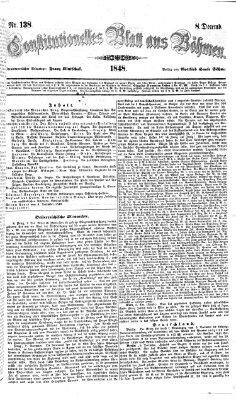 Constitutionelles Blatt aus Böhmen Freitag 8. Dezember 1848