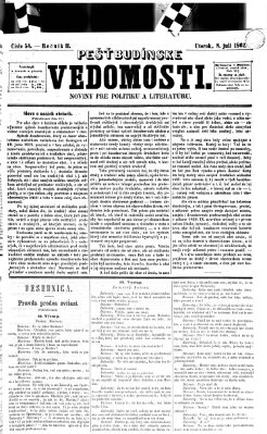 Pešťkbudínske vedomosti Dienstag 8. Juli 1862