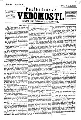 Pešťkbudínske vedomosti Dienstag 10. Mai 1864