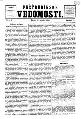 Pešťkbudínske vedomosti Freitag 19. Januar 1866