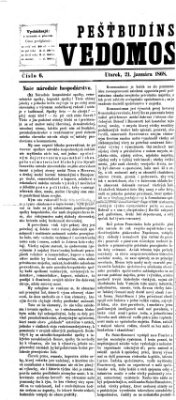 Pešťkbudínske vedomosti Dienstag 21. Januar 1868