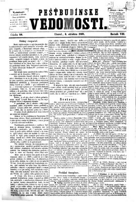 Pešťkbudínske vedomosti Dienstag 6. Oktober 1868