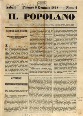 Il popolano Samstag 8. Januar 1848