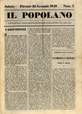 Il popolano Samstag 22. Januar 1848