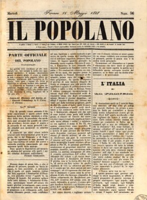 Il popolano Dienstag 16. Mai 1848