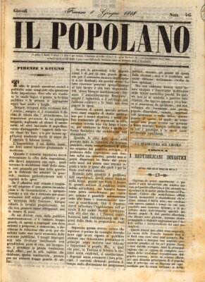 Il popolano Donnerstag 8. Juni 1848