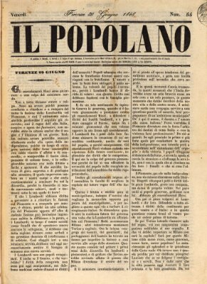 Il popolano Freitag 30. Juni 1848