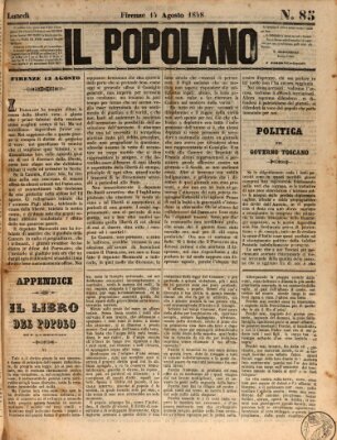 Il popolano Montag 14. August 1848