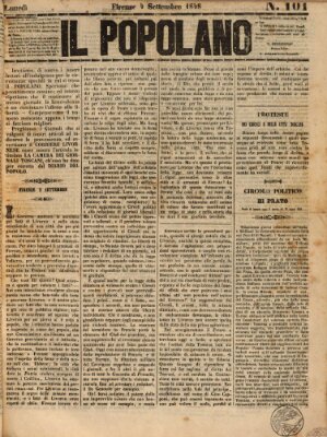 Il popolano Montag 4. September 1848