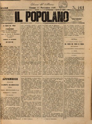 Il popolano Mittwoch 15. November 1848