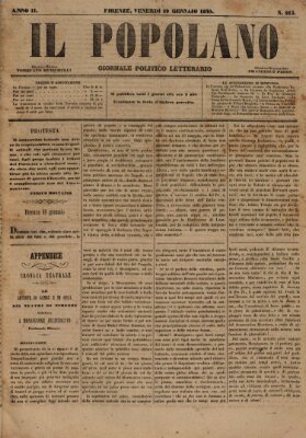 Il popolano Freitag 19. Januar 1849