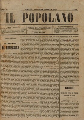 Il popolano Samstag 24. Februar 1849