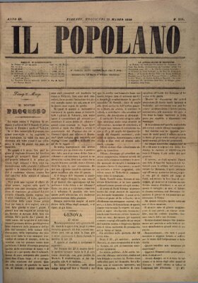 Il popolano Mittwoch 28. März 1849
