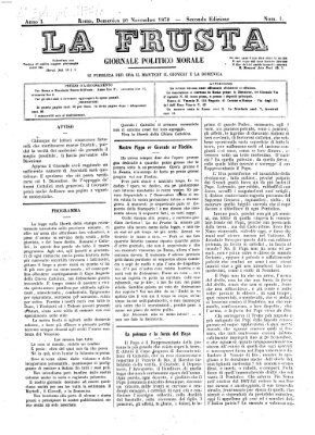 La frusta Sonntag 20. November 1870