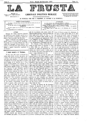 La frusta Dienstag 22. November 1870