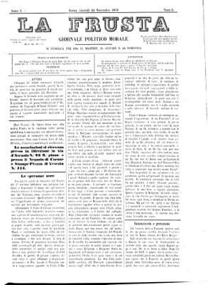 La frusta Donnerstag 24. November 1870