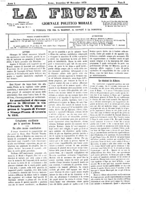 La frusta Sonntag 27. November 1870