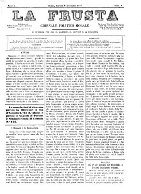 La frusta Dienstag 6. Dezember 1870