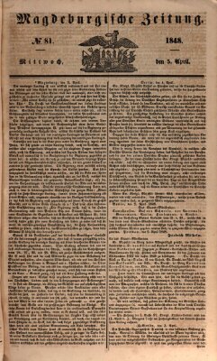 Magdeburgische Zeitung Mittwoch 5. April 1848