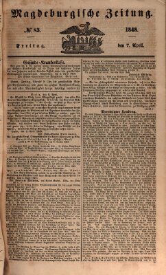 Magdeburgische Zeitung Freitag 7. April 1848