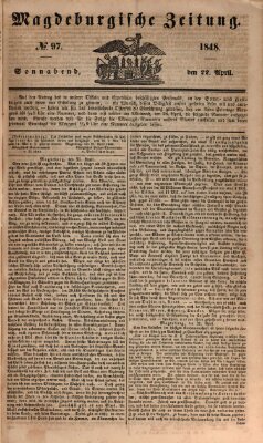 Magdeburgische Zeitung Samstag 22. April 1848