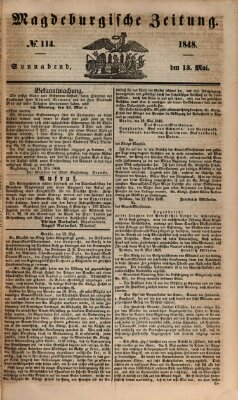 Magdeburgische Zeitung Samstag 13. Mai 1848