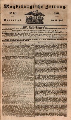 Magdeburgische Zeitung Samstag 17. Juni 1848