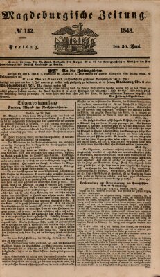 Magdeburgische Zeitung Freitag 30. Juni 1848